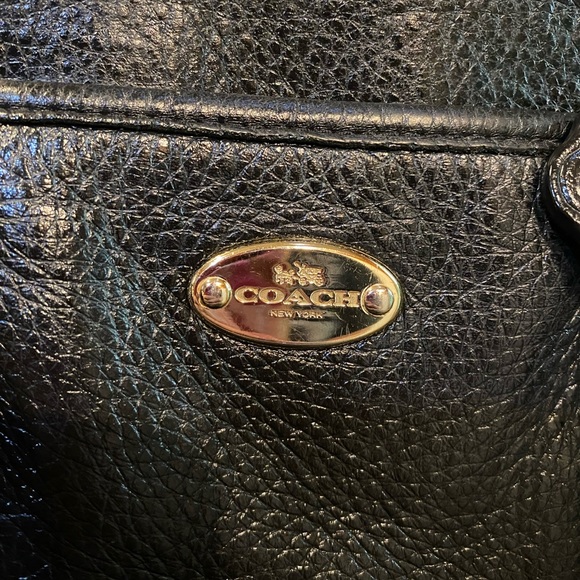 Coach Purse F35185 Black Leather - Picture 2 of 7